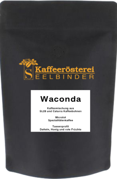 Verpackungsabbildung der Kaffeebohnen der Marke Kaffeerösterei Seelbinder für das Produkt Waconda