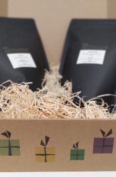 Kaffeegeschenkbox bzw. Kaffeegeschenkset der Kaffeerösterei Seelbinder aus Hattingen